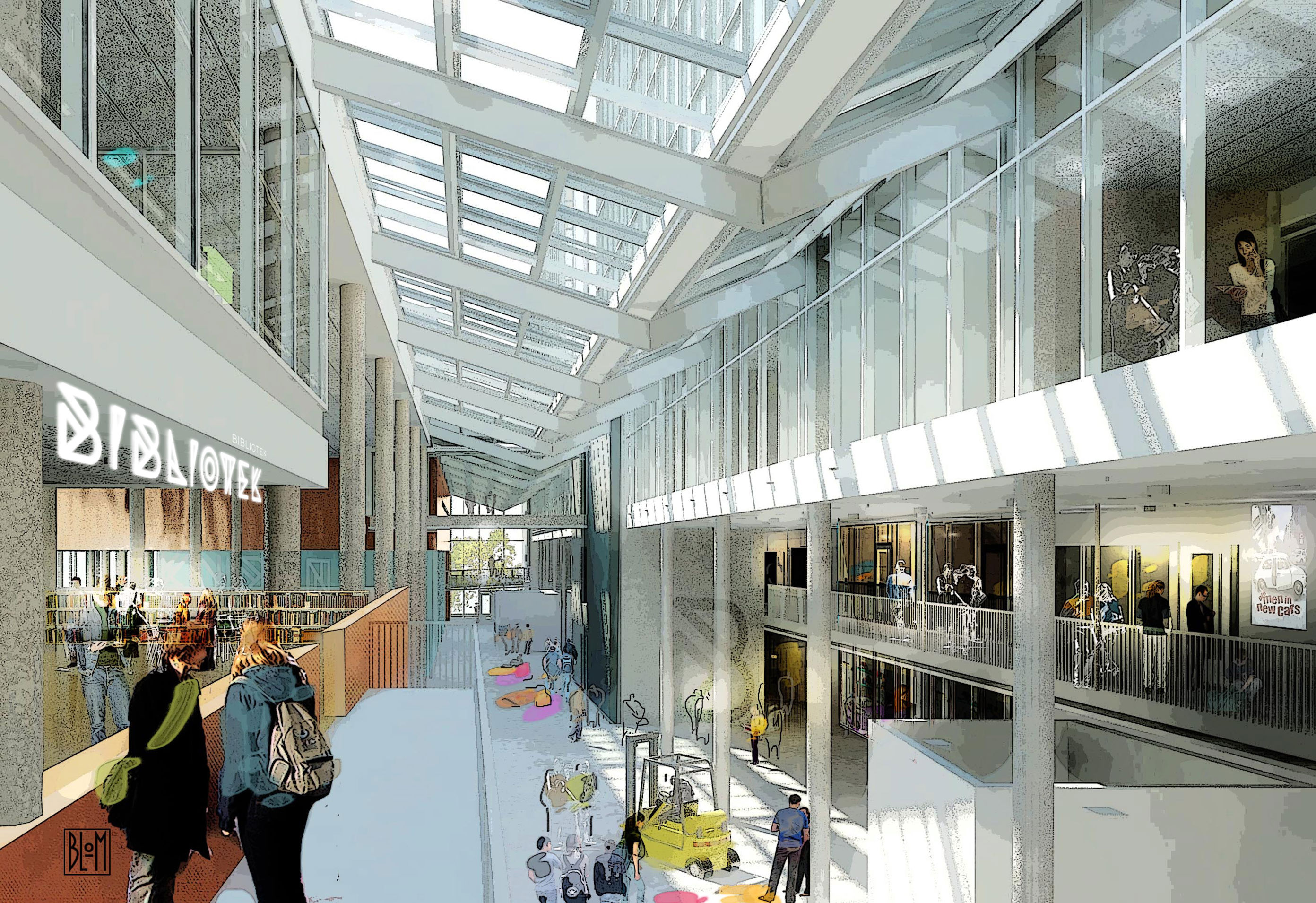 Foto: Arkitekttegning Arkitekttegning interiørt