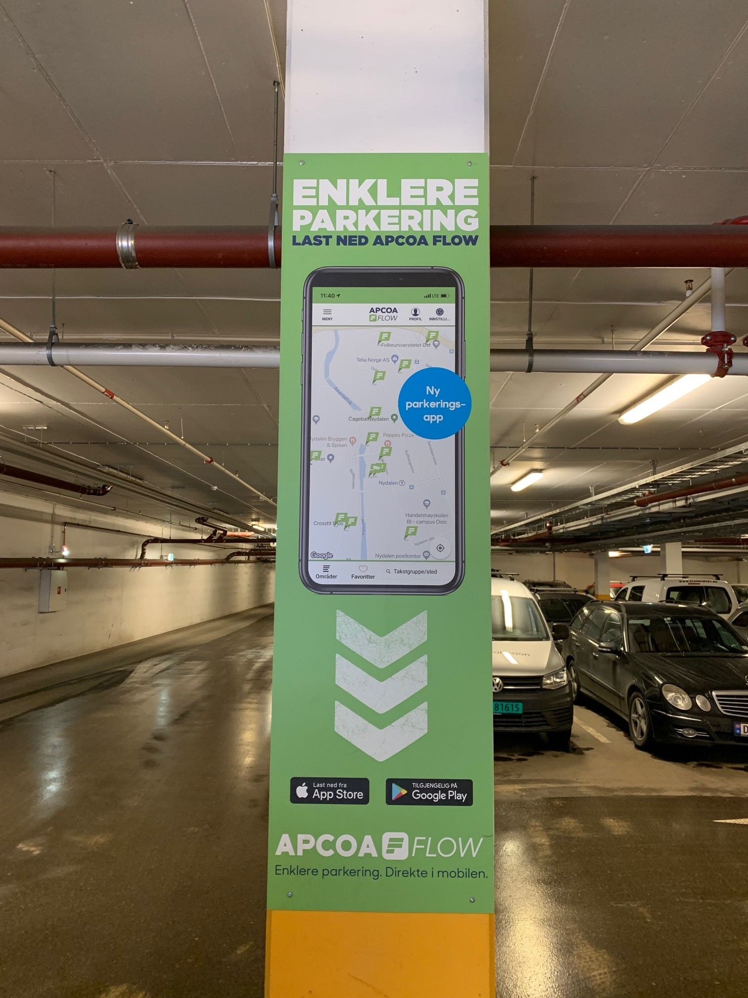 Informasjon om Apcoa parkering