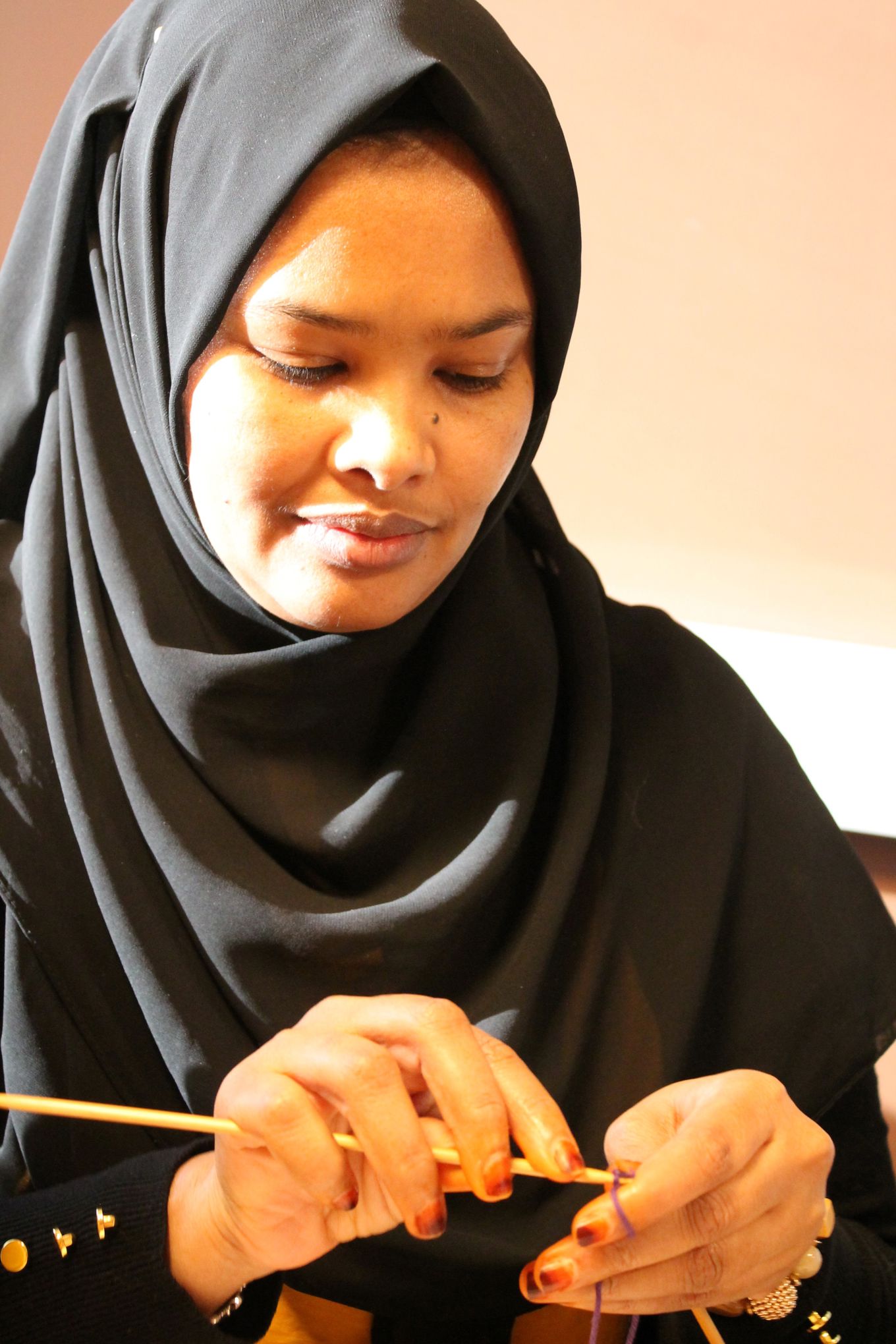 Strikketreff på Kuben